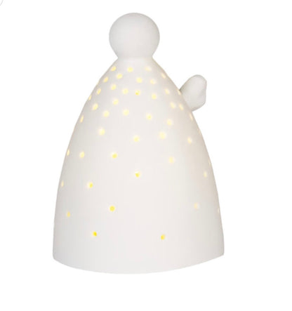 Mini ange lumineux LED Räder porcelaine blanche