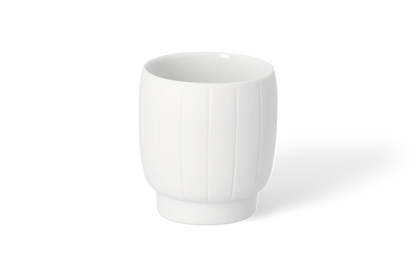 Bougeoir à rayures verticales Räder porcelaine blanche