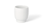 Bougeoir à rayures verticales Räder porcelaine blanche