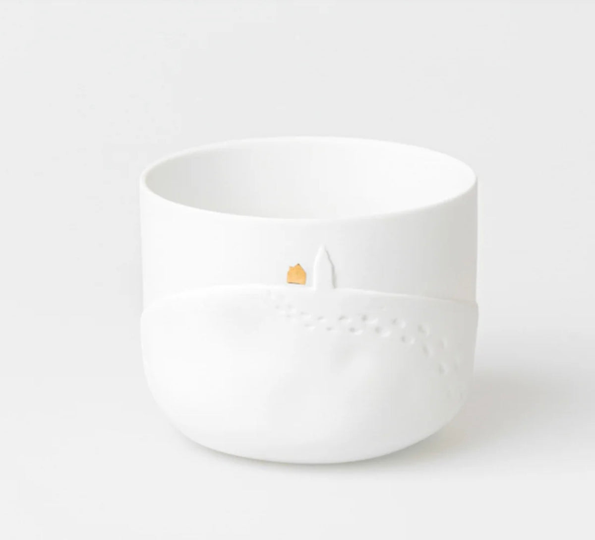 Grande maisonnette lumineuse en porcelaine Räder porcelaine blanche