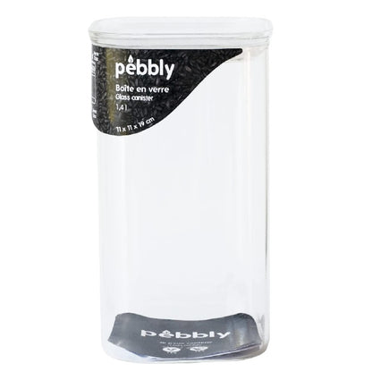 Boîte de conservation Pebbly 1,4 L - verre borosilicate