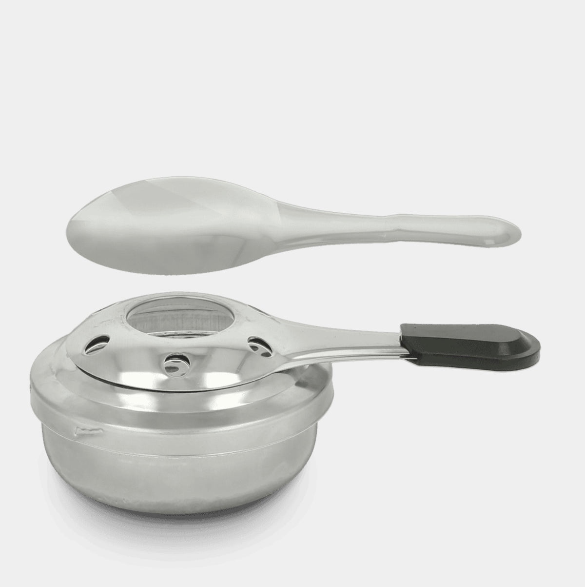 Brûleur à fondue universel Metaltex en inox avec éteignoir