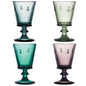 Coffret de 4 verres à vin Abeille 4 couleurs - La Rochère