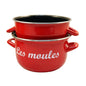 Marmite à moules 18 cm rouge - Baumalu