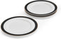 Set de 4 grandes assiettes à rayures porcelaine  27cm - Mikasa