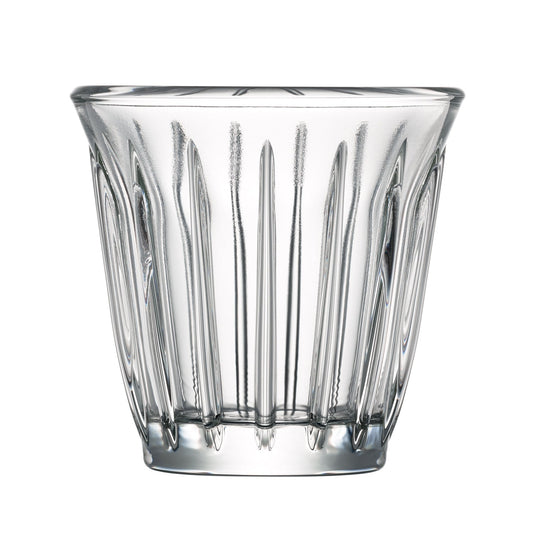 Lot de 6 tasses à expresso Zinc La Rochère - corps rainuré en verre