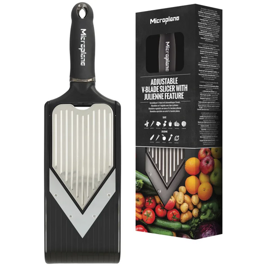 Mandoline réglable avec râpe à julienne - Microplane