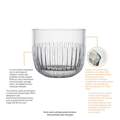 Gobelets Ouessant La Rochère - verre robuste aux lignes douces