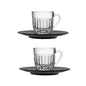 Coffret 2 tasses expresso Ouessant + 2 sous-tasses anthracite - La Rochère