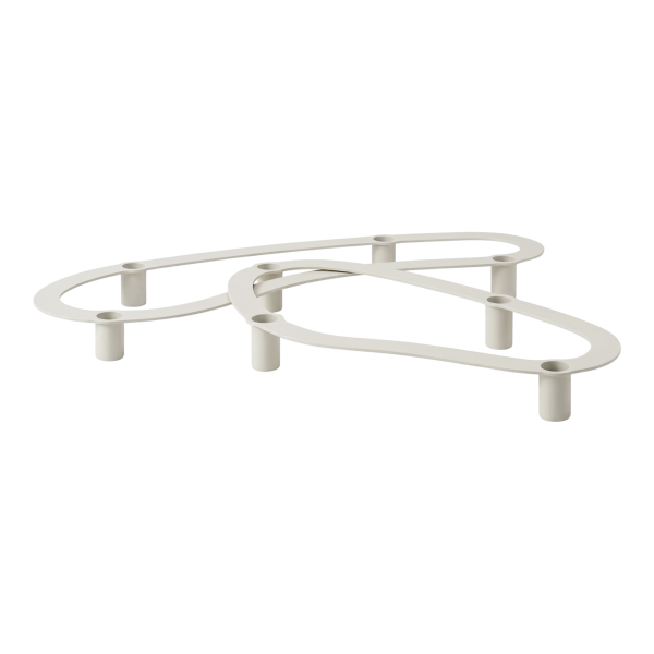 Bougeoir Aro Blomus - silhouette fluide sur base cylindrique, vue complémentaire