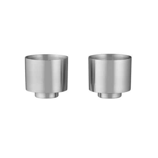 Tasses à café Makoto Steel Blomus - inox mat satiné à double paroi