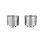 Tasses à café Makoto Steel Blomus - inox mat satiné à double paroi