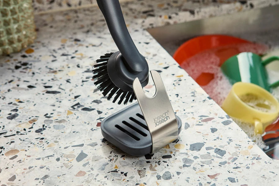 Brosse à Vaisselle & Support en Inox SinkTech™ - Joseph Joseph