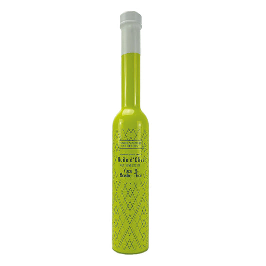 Huile d'olive saveurs yuzu et basilic thai - Savor & Sens
