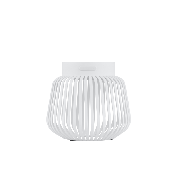 Lampe LED Lito XS Blomus - barreaux en métal et tête lumineuse, vue de détail