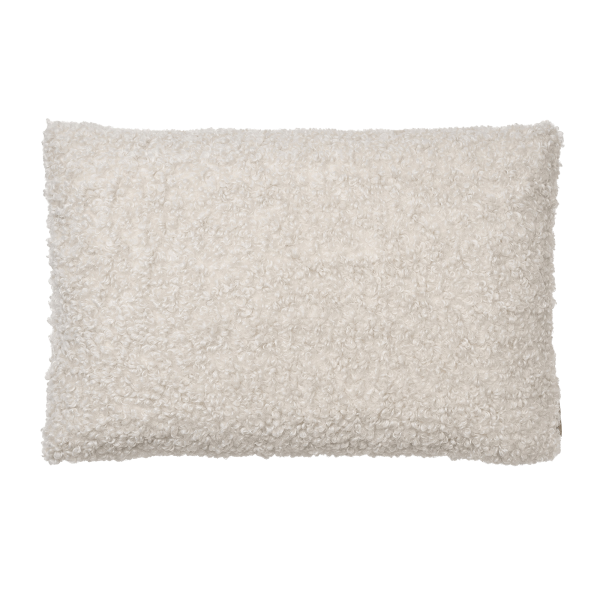 Housse de coussin Teddy 40 x 60 Blomus coloris Moonbeam - tissu bouclette doux et moelleux