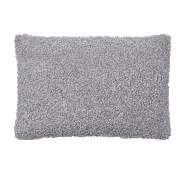 Housse de coussin Teddy 40 x 60 Blomus coloris Sharkskin - tissu bouclette doux et moelleux