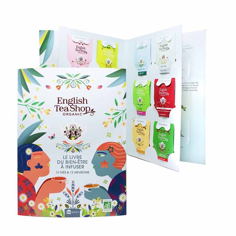 Livre de thés et infusions Bien être 24 sachets bio - English Tea Shop