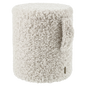 Pouf Teddy Blomus - assise ronde en bouclette douce