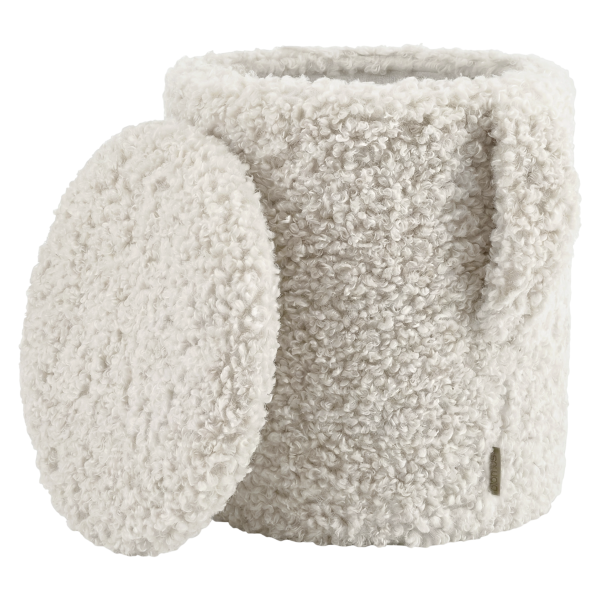 Pouf Teddy Blomus - assise ronde en bouclette douce, autre vue