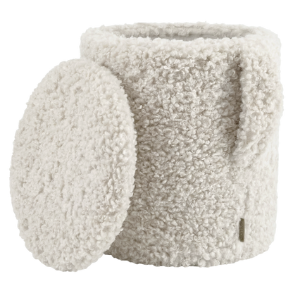 Pouf Teddy Blomus - assise ronde en bouclette douce, autre vue