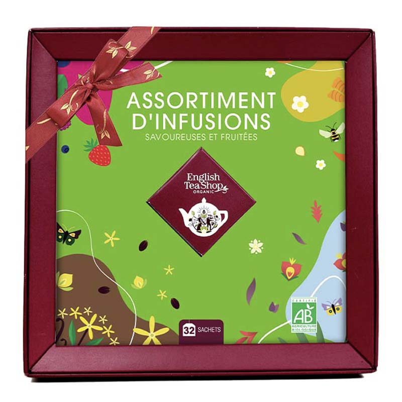 Coffret Assortiment d'infusions Bio 32 sachets - English Tea Shop