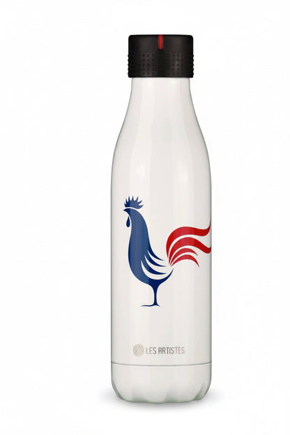 Bouteille isotherme Les Artistes Bottle'Up décor Le Coq