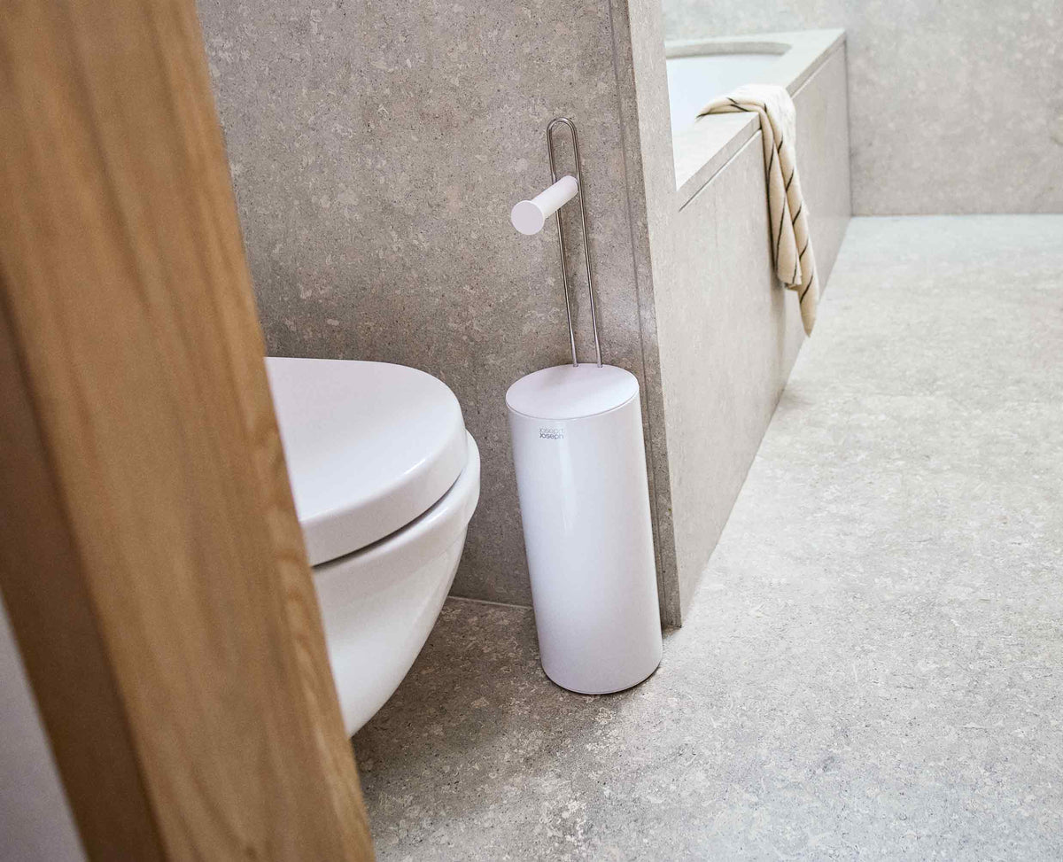 Rangement pour Papier Toilette avec Dérouleur Blanc EasyStore™ - Joseph Joseph