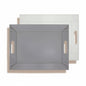 Plateau bicolore réversible en similicuir 45X35cm - Freeform