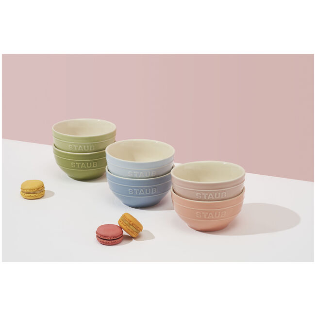 Set de bols macaron 12 cm / 6-pcs - Staub
