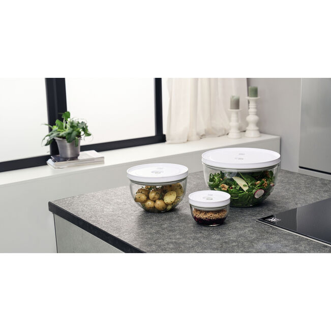 Set de bols sous vide S/M/L / 6-pcs, Verre, Fresh & Save - Zwilling