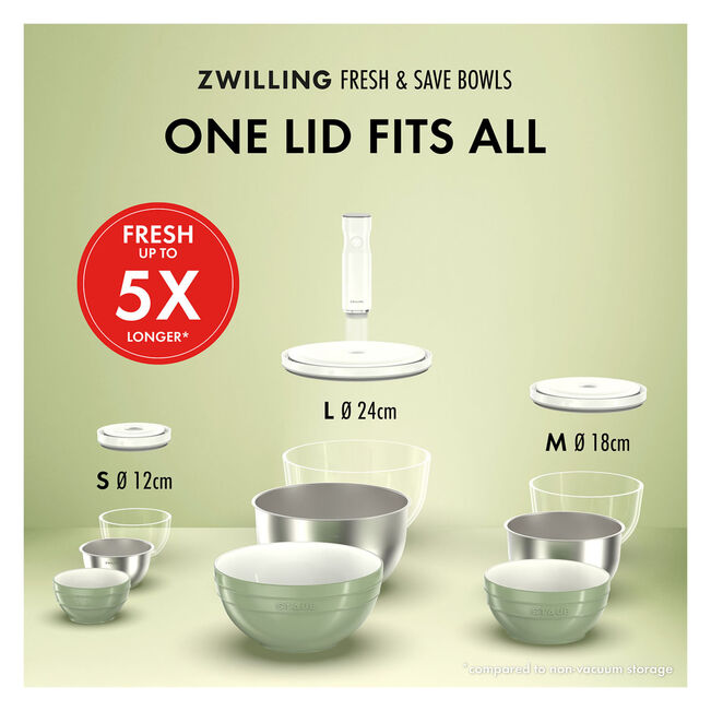 Bol sous vide L / 24 cm, Verre, Fresh & Save - Zwilling