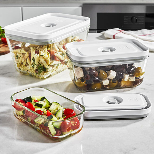 Set de boîtes sous vide, S/M/L / 3-pcs, Verre, Fresh & Save - Zwilling