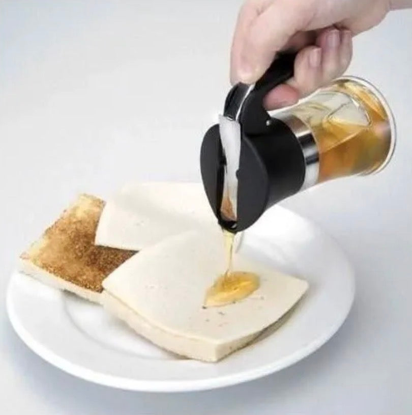 Distributeur à miel Lacor en verre avec pompe noire