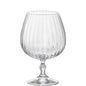 Verre à cognac America's 20's Bormioli Rocco à facettes et tige en goutte