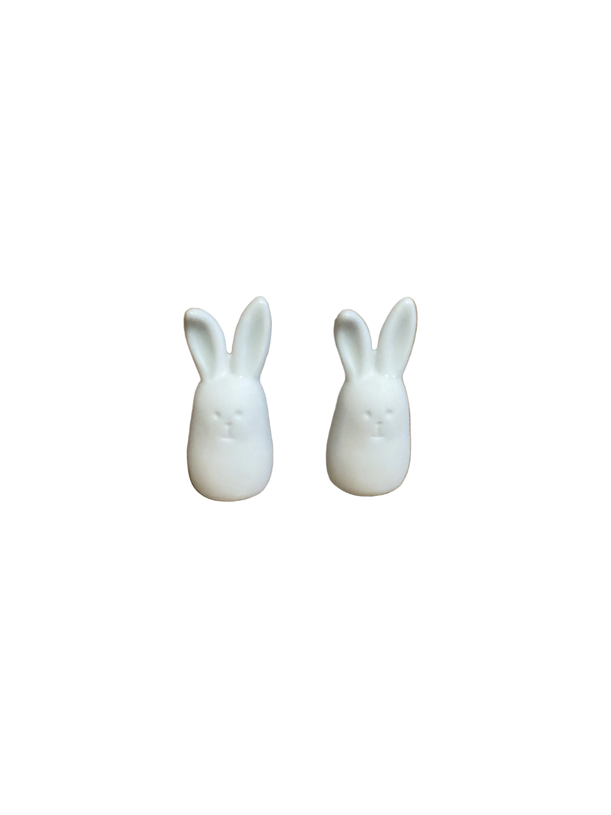 Set de 2 petits lapins Räder porcelaine blanche