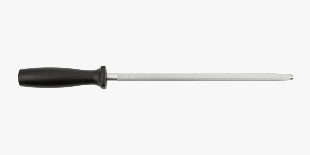 Fusil à aiguiser grain standard mèche ronde Noir 230 mm Ø 10 mm - Arcos