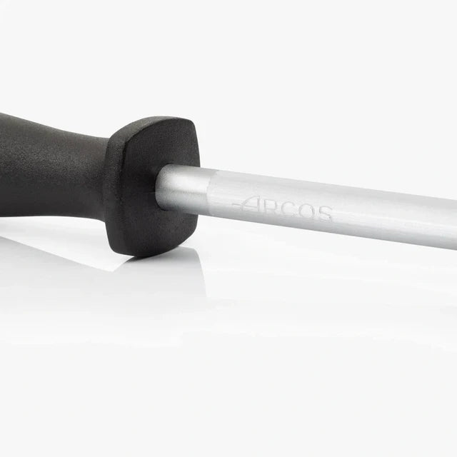 Fusil à aiguiser grain standard mèche ronde Noir 230 mm Ø 10 mm - Arcos