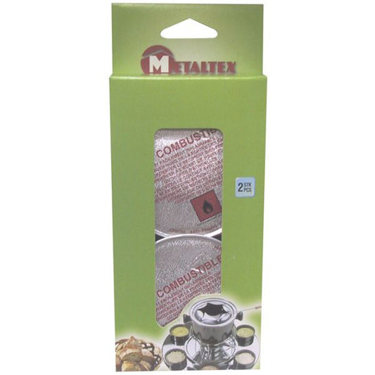 Lot de 2 barquettes d'alcool gélifié - Metaltex
