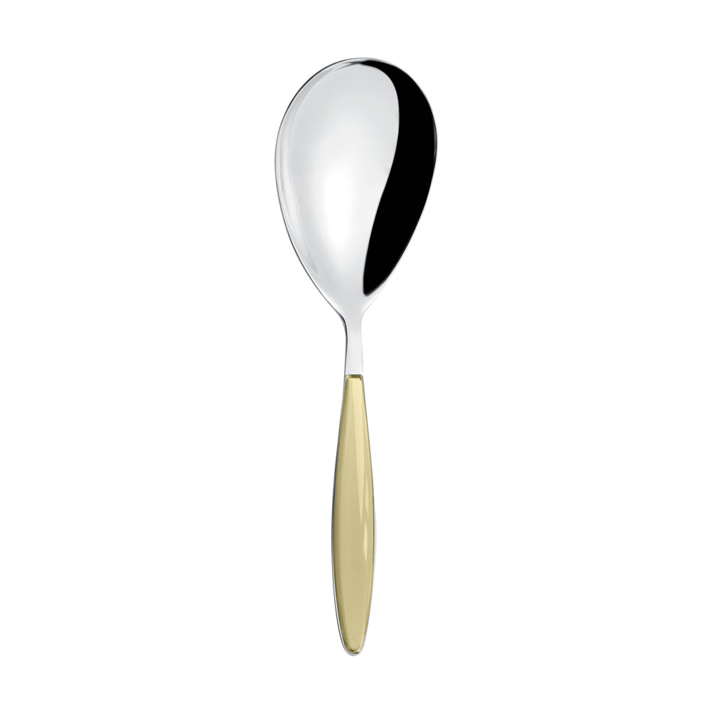 Cuillère à riz Feeling Guzzini en inox, manche coloris sable