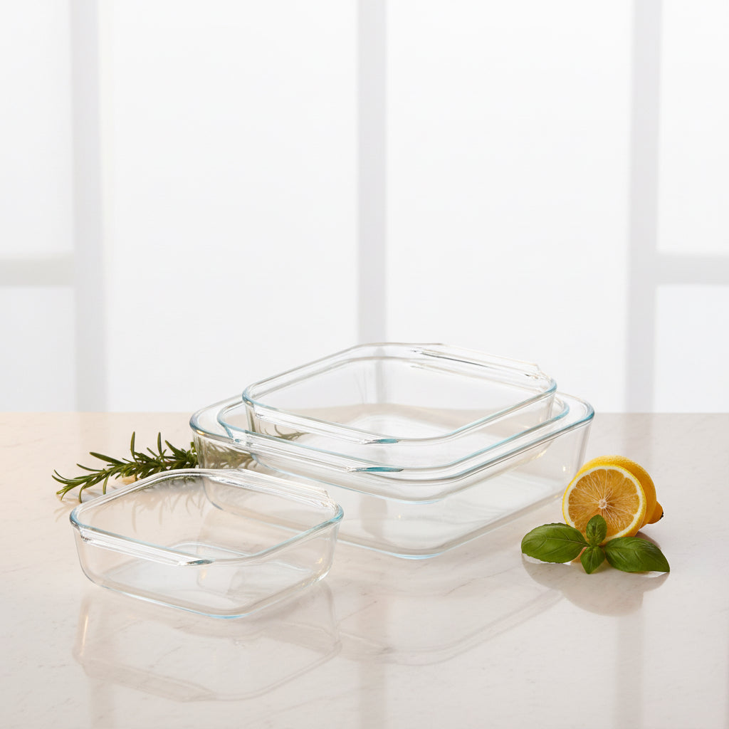 Plats à four en verre borosilicate Lock & Lock - du congélateur au four