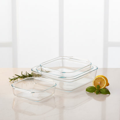 Plats à four en verre borosilicate Lock & Lock - du congélateur au four