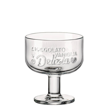 Coupelle à dessert Graphica Bormioli Rocco en verre à motifs géométriques