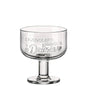 Coupelle à dessert Graphica Bormioli Rocco en verre à motifs géométriques