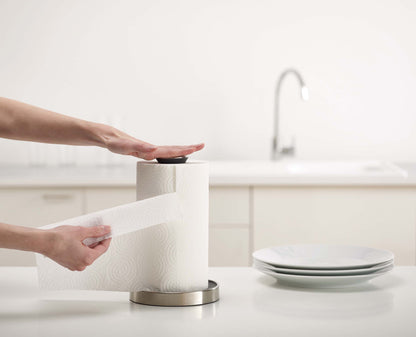 Porte Essuie-tout de Cuisine Gris Push&Tear™ - Joseph Joseph