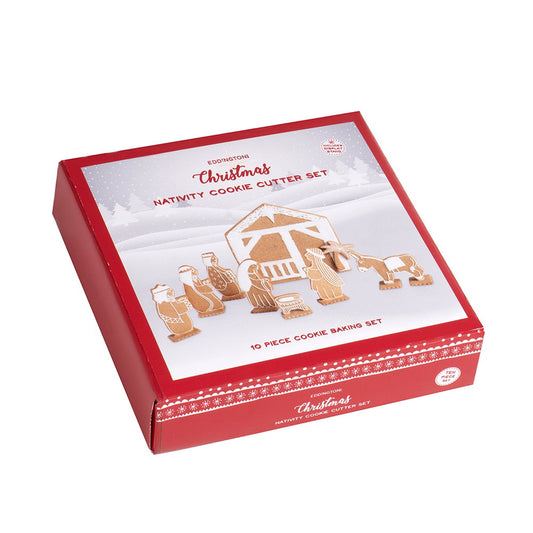 Coffret d'emporte-pièces crèche de Noël en métal Eddingtons
