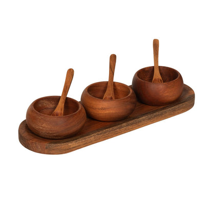 Service apéritif avec cuillère Seve 32x12 cm - Table Passion
