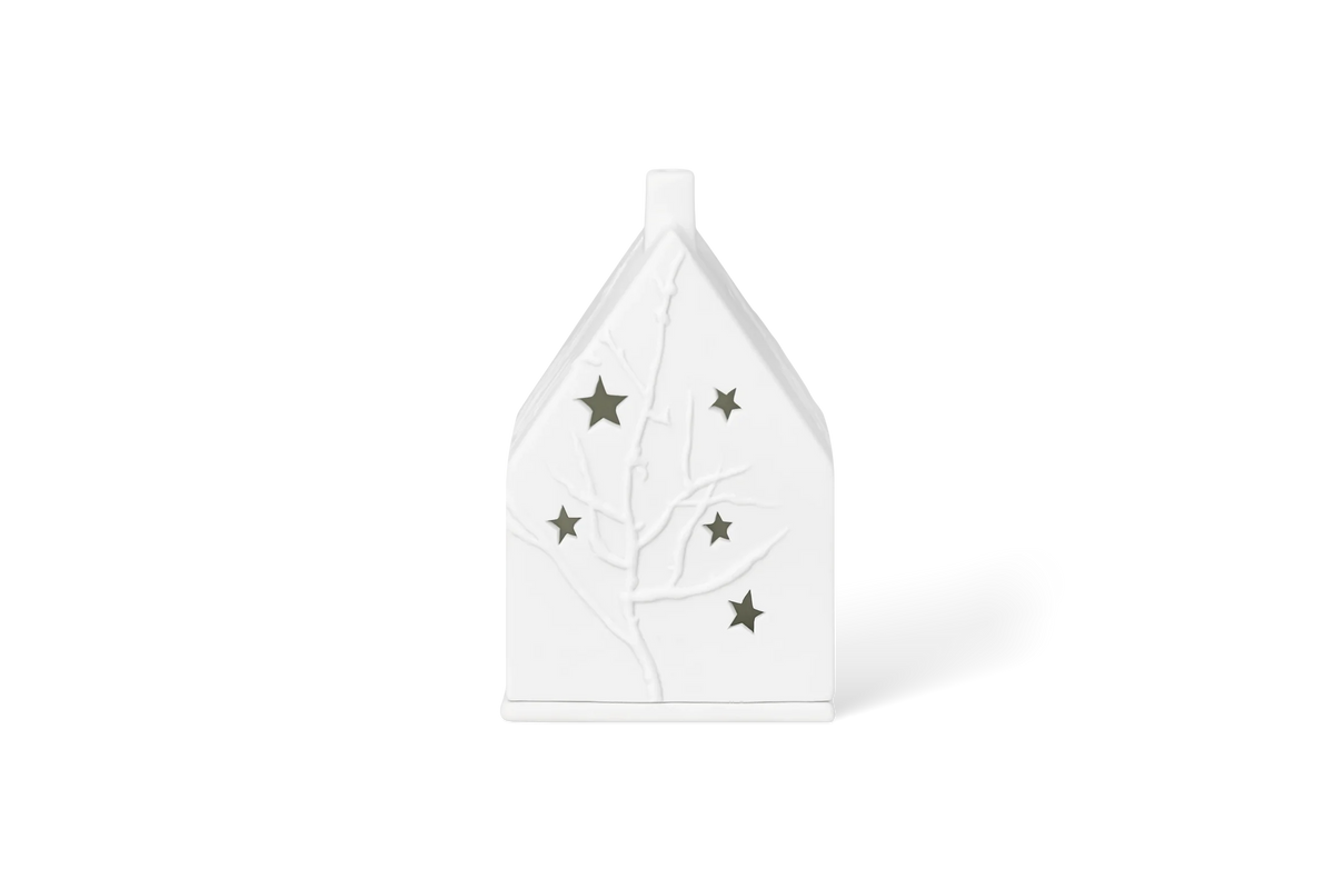 Petite maison lumineuse de Noël Räder porcelaine blanche