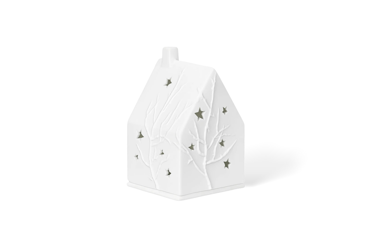 Petite maison lumineuse de Noël Räder porcelaine blanche