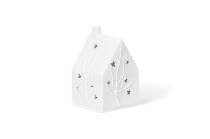 Petite maison lumineuse de Noël Räder porcelaine blanche
